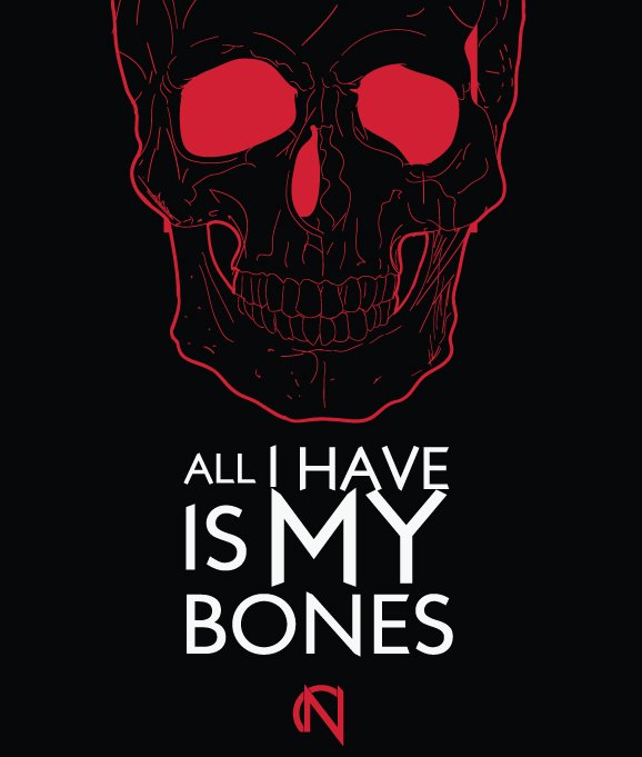 MY BONES SINGLE ART BY DAVID CUBERO
